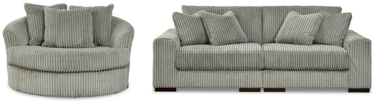 Lindyn 2-Piece Sectional Sofa and Oversized Swivel Accent Chair - 21105U3