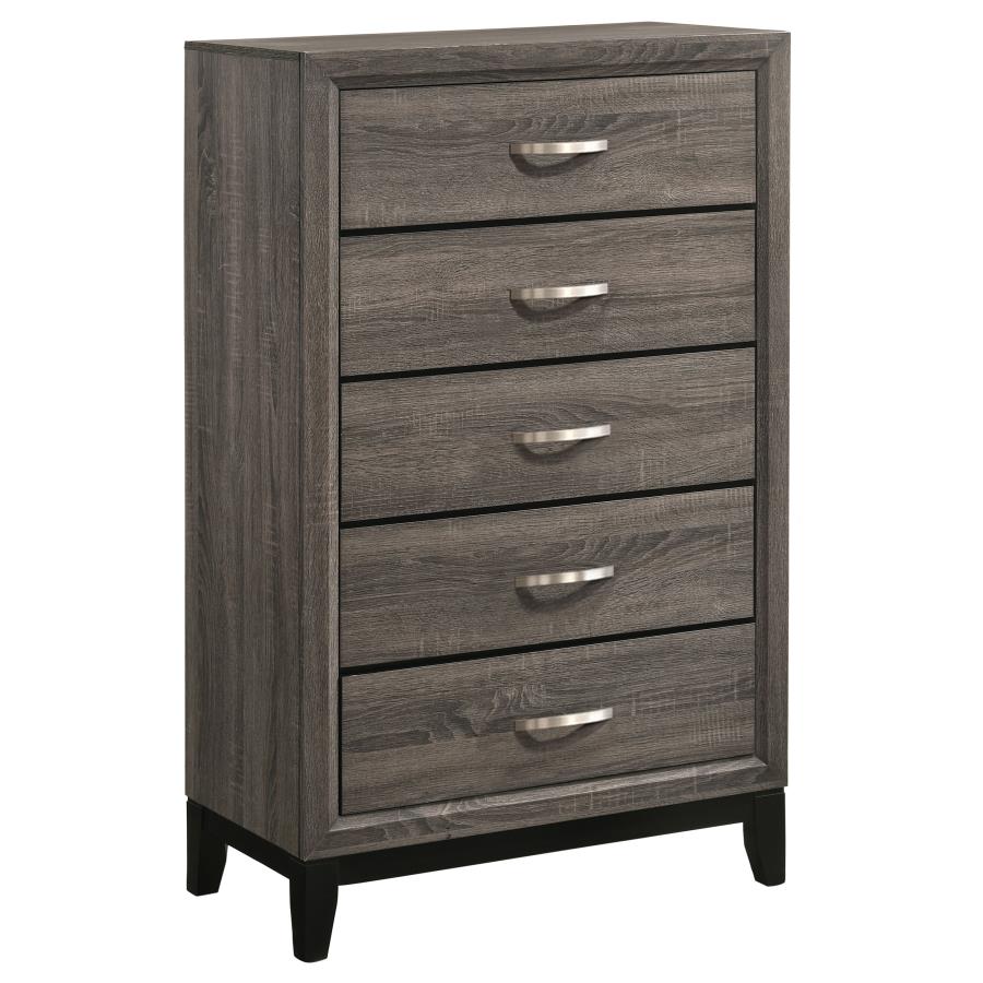 Watson 5-piece Full Bedroom Set Grey Oak - 212421F-S5