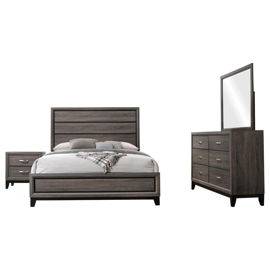 Watson 4-piece California King Bedroom Set Grey Oak - 212421KW-S4