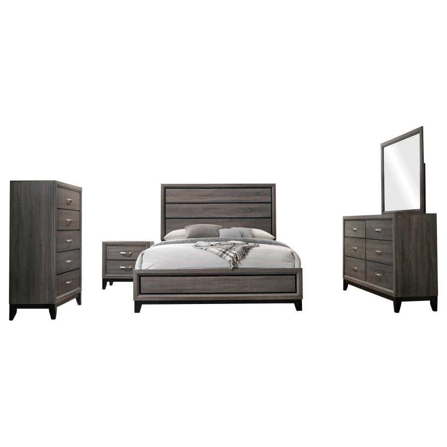 Watson 5-piece California King Bedroom Set Grey Oak - 212421KW-S5
