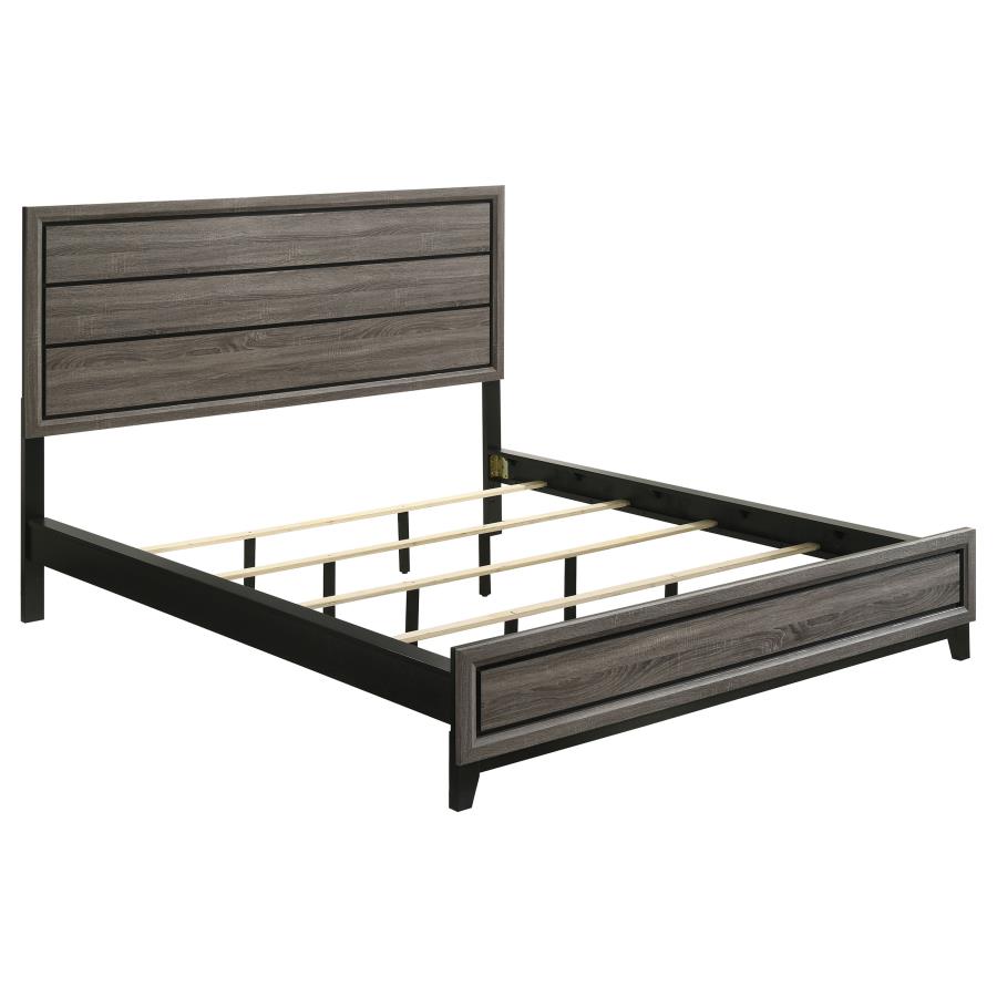 Watson Wood California King Panel Bed Grey Oak - 212421KW
