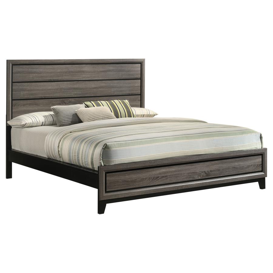 Watson Wood California King Panel Bed Grey Oak - 212421KW