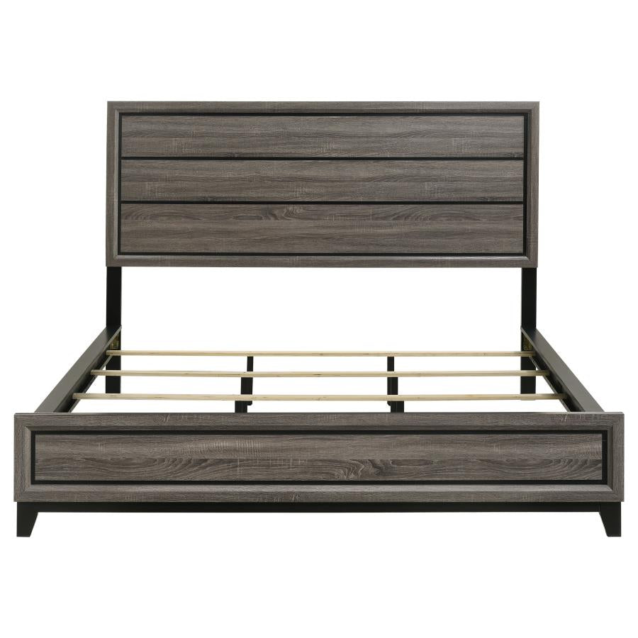 Watson Wood California King Panel Bed Grey Oak - 212421KW