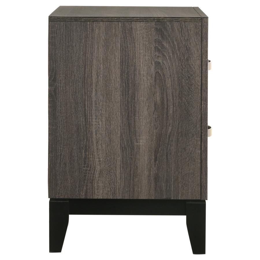 Watson 2-drawer Nightstand Grey Oak - 212422