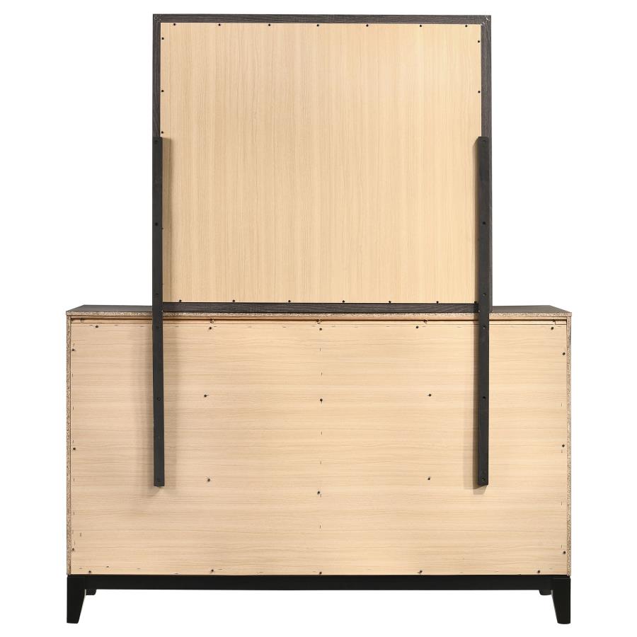 Watson 6-drawer Dresser with Mirror Grey Oak - 212423M