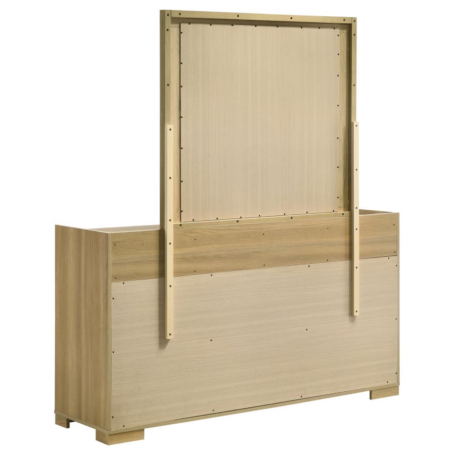Hyland 6-drawer Dresser with Mirror Natural - 215653M