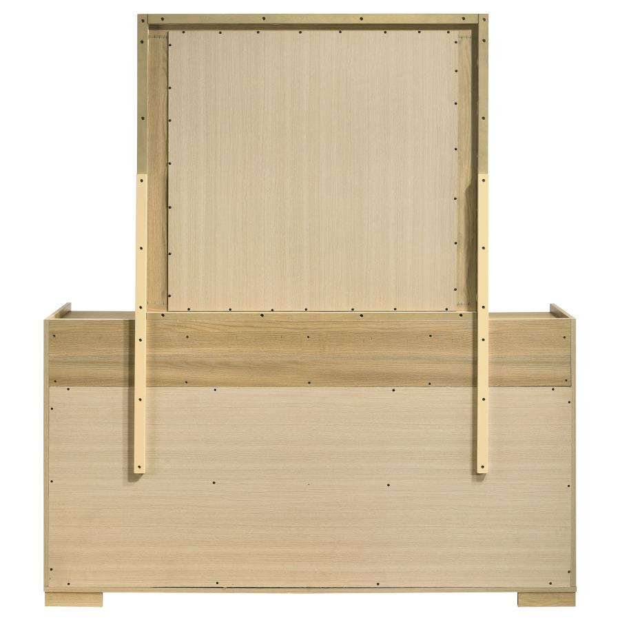 Hyland 6-drawer Dresser with Mirror Natural - 215653M