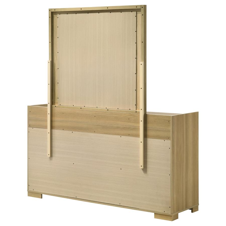 Hyland 6-drawer Dresser with Mirror Natural - 215653M