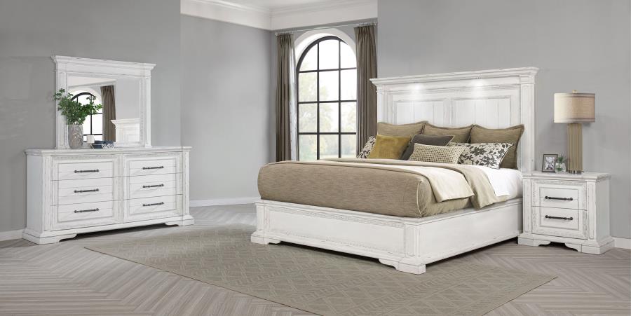 McKinney 4-piece Queen Bedroom Set Vintage White - 215871Q-S4