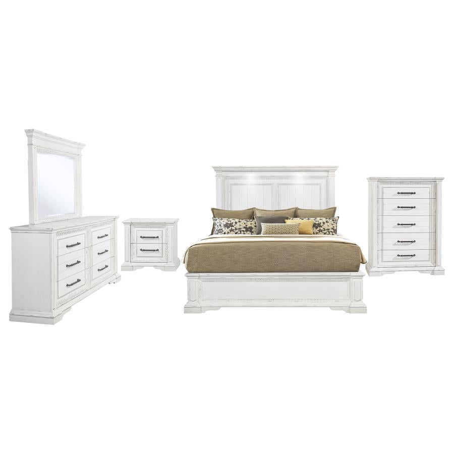 McKinney 5-piece Queen Bedroom Set Vintage White - 215871Q-S5