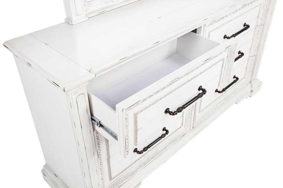 McKinney 6-drawer Bedroom Dresser Cabinet Vintage White - 215873