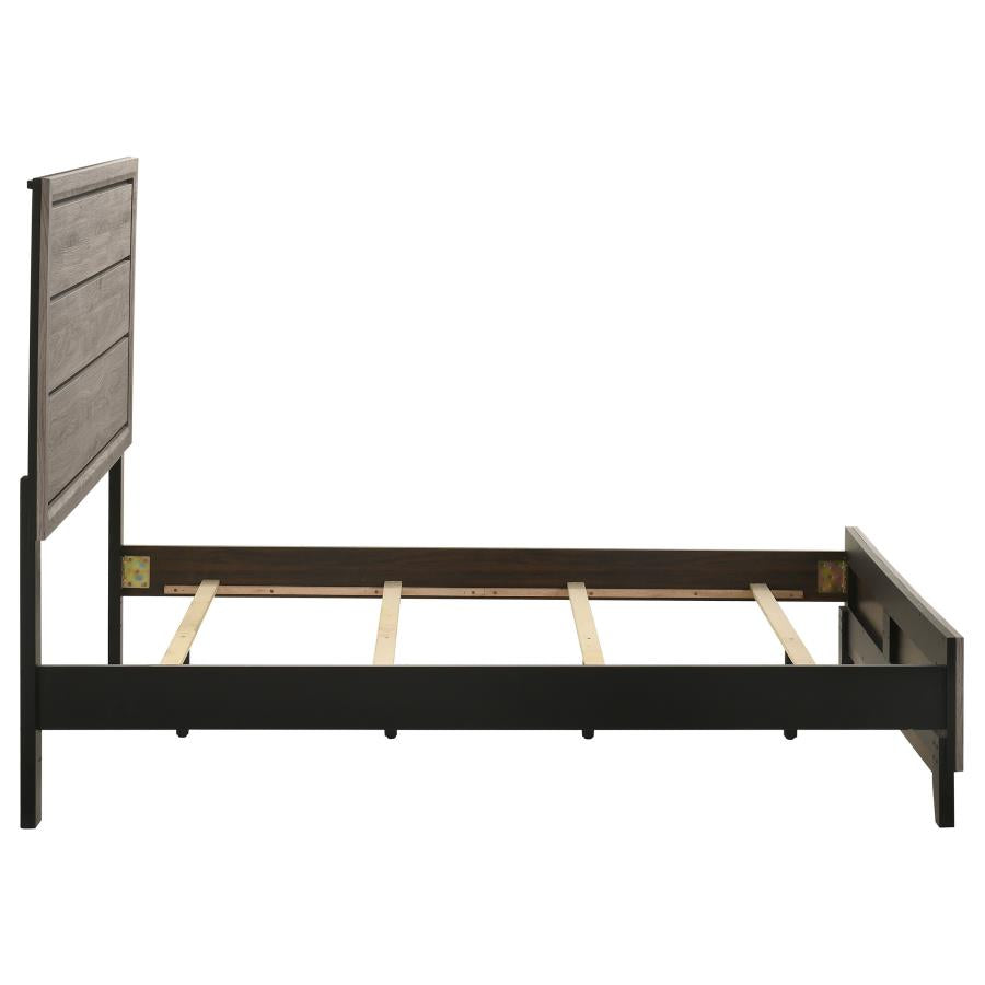 Watson Wood Full Panel Bed Light Taupe - 215911F