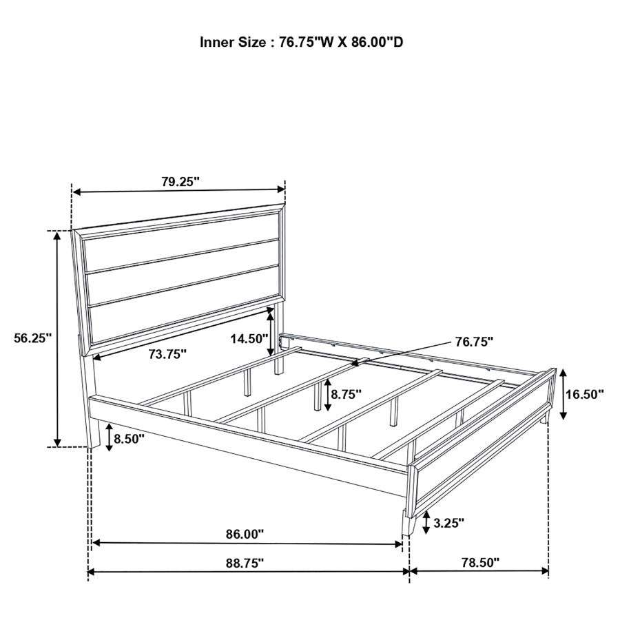 Watson Wood California King Panel Bed Light Taupe - 215911KW