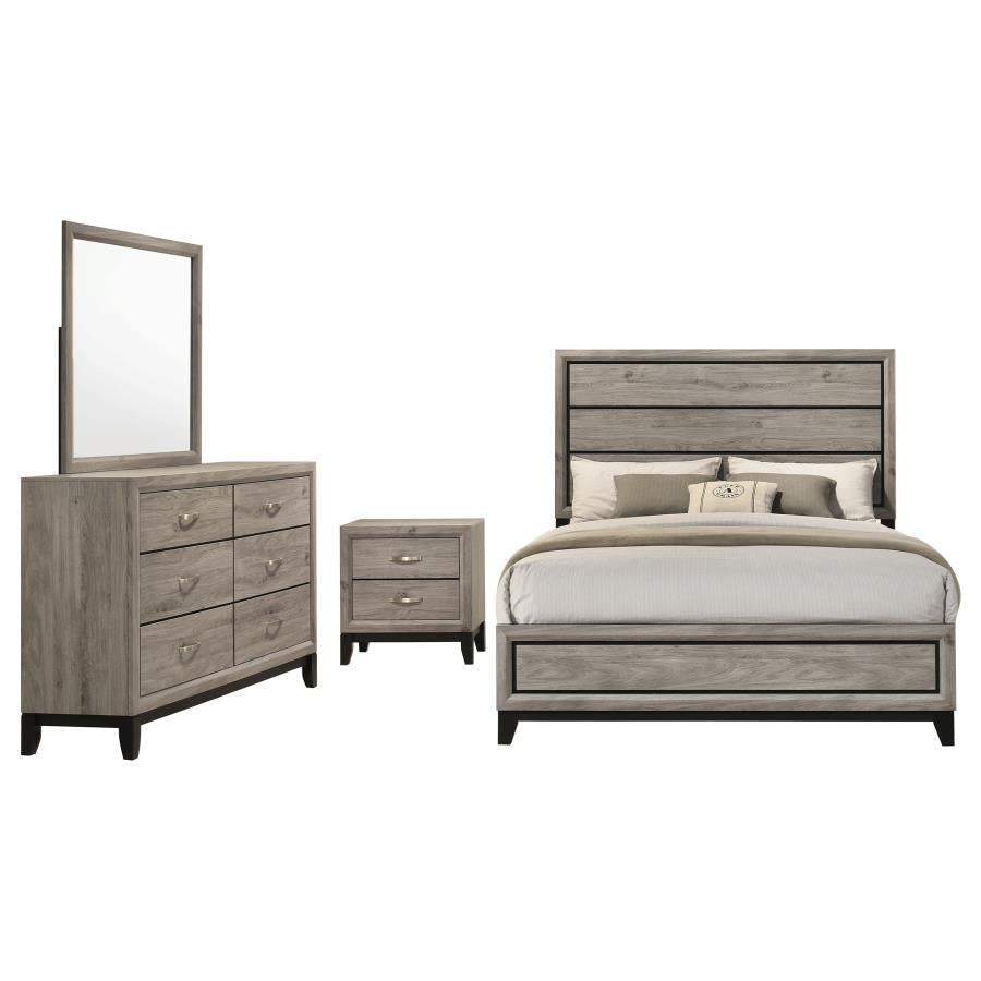 Watson Four-piece Queen Bedroom Set Light Taupe - 215911Q-S4