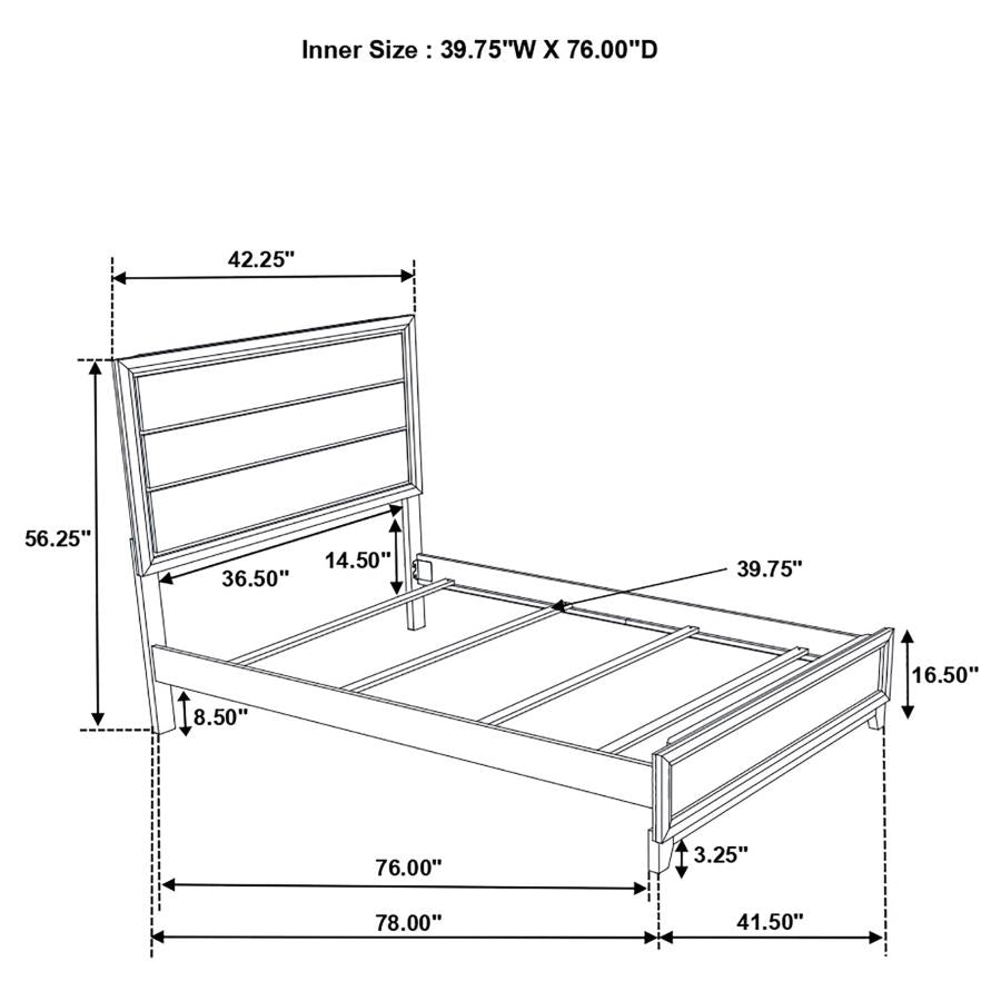Watson Five-piece Twin Bedroom Set Light Taupe - 215911T-S5