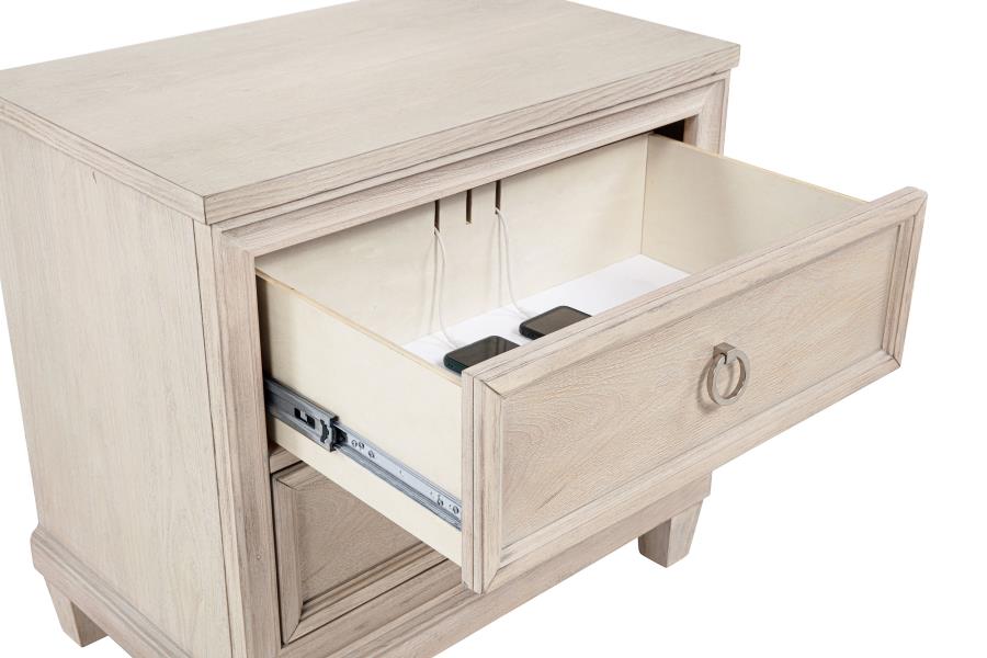 Pembroke 4-piece Queen Bedroom Set Washed Oak - 215921Q-S4