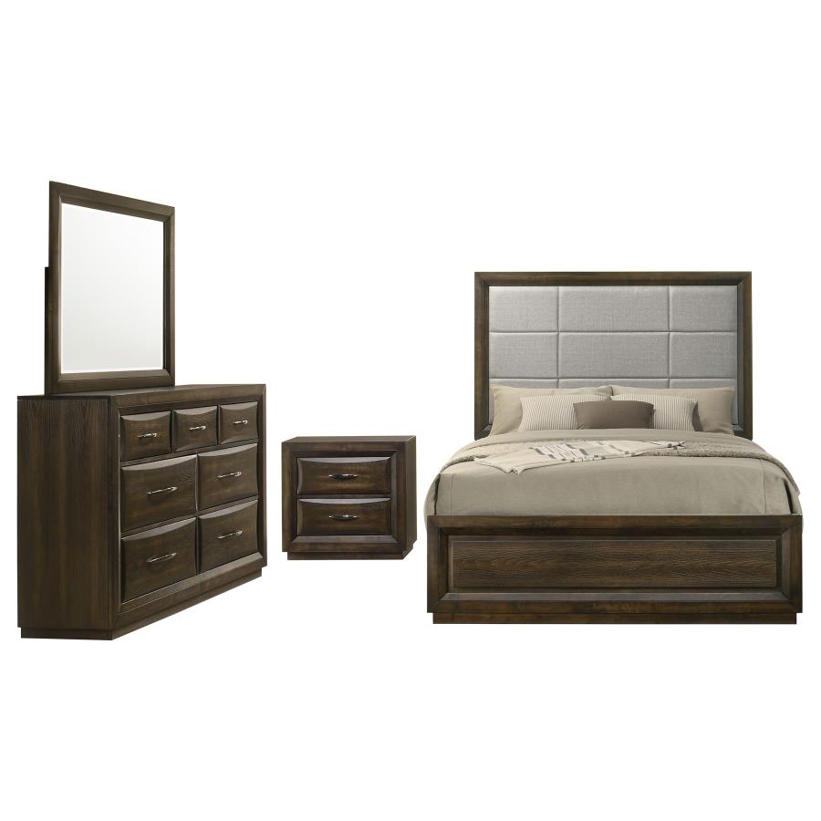 Atlas 4-piece California King Bedroom Set Dark Oak - 215971KW-S4