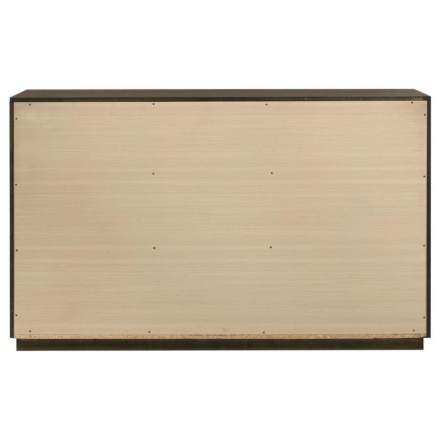 Atlas 7-drawer Bedroom Dresser Cabinet Dark Oak - 215973
