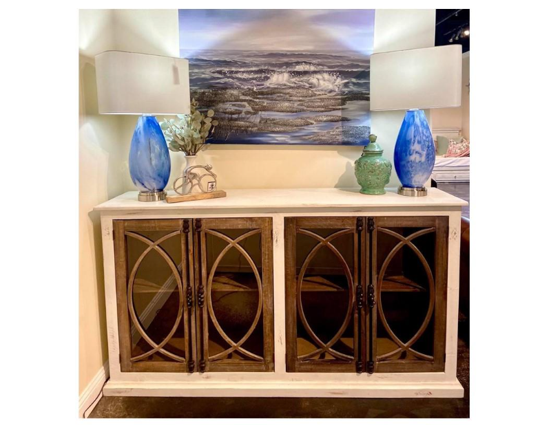 FISH CONSOLE NERO WHITE ASHE DOORS MIC-177-FCG NASH - M450