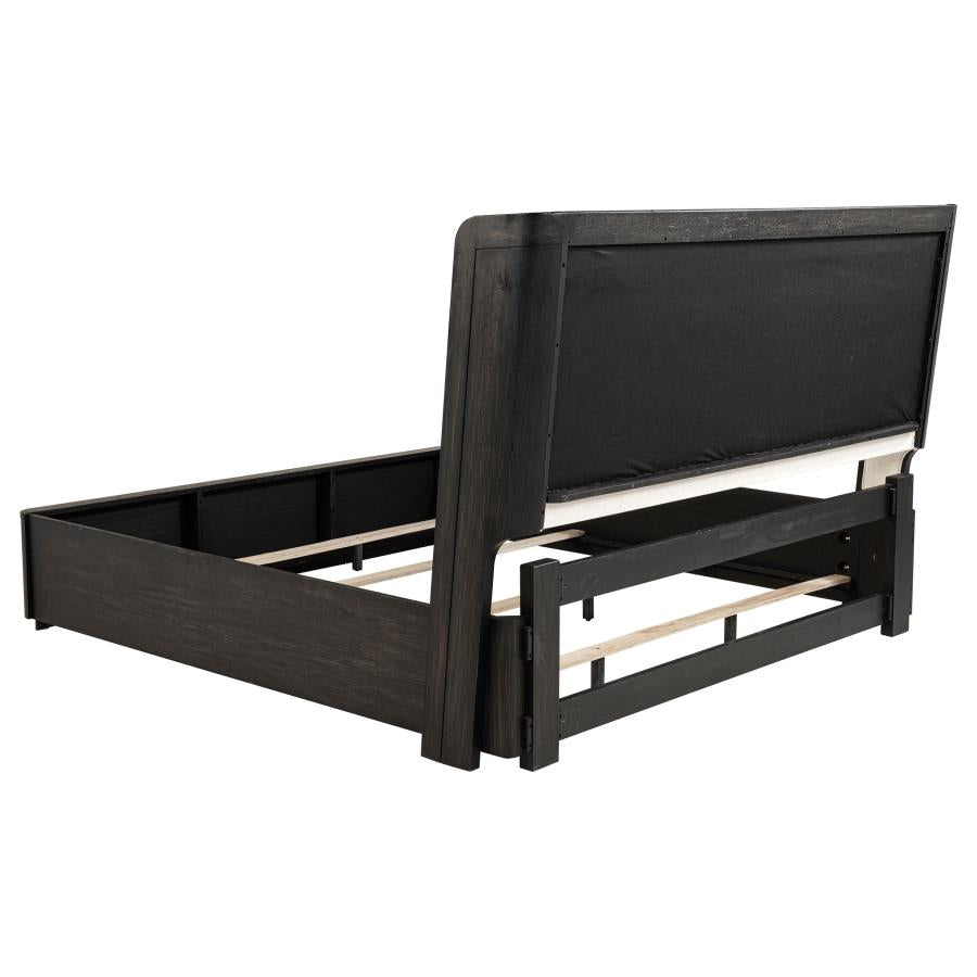 Leandro 5-piece Eastern King Bedroom Set Burnished Black - 222491KE-S5