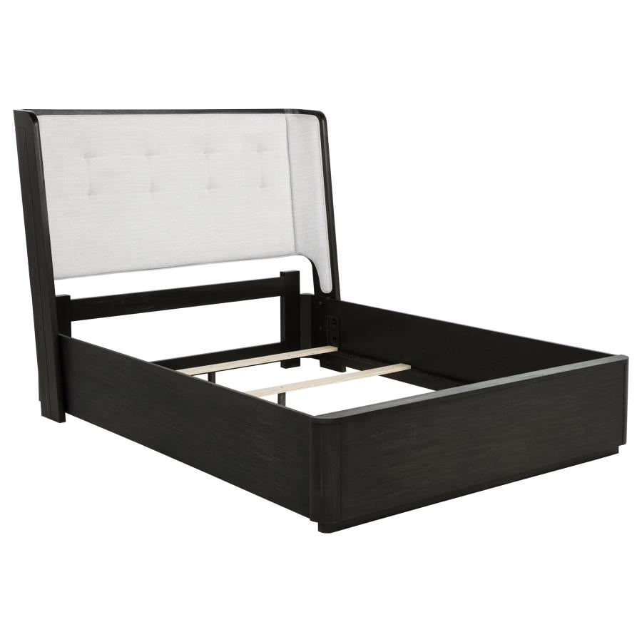 Leandro 4-piece Queen Bedroom Set Burnished Black - 222491Q-S4