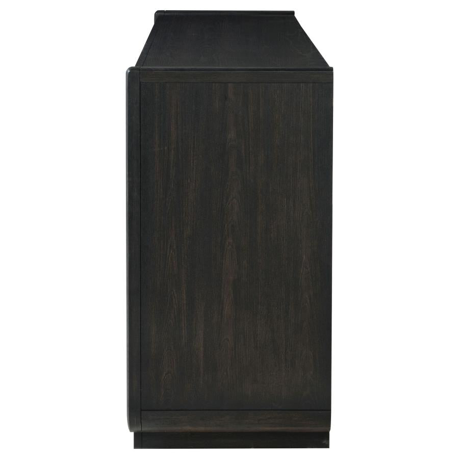 Leandro 8-drawer Bedroom Dresser Cabinet Burnished Black - 222493