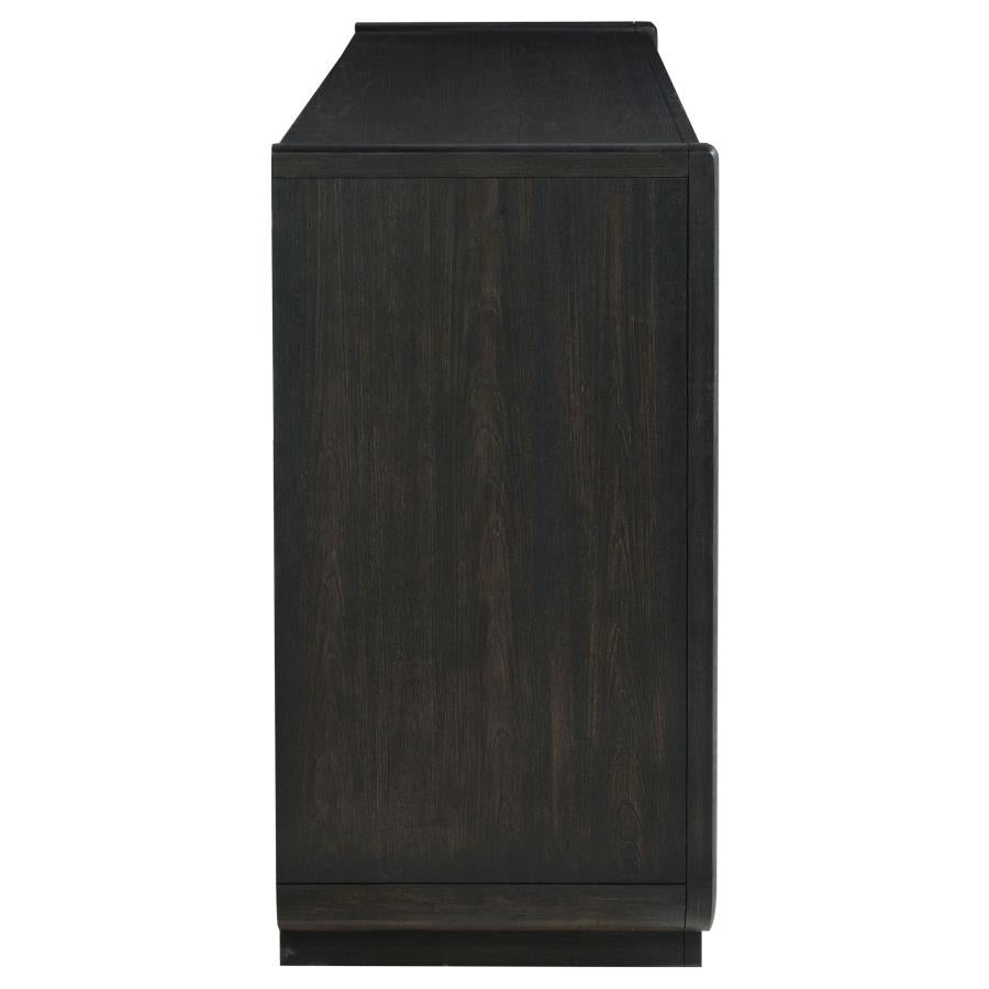 Leandro 8-drawer Bedroom Dresser Cabinet Burnished Black - 222493