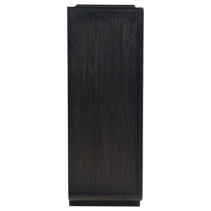 Leandro 5-drawer Bedroom Chest of Drawers Burnished Black - 222495