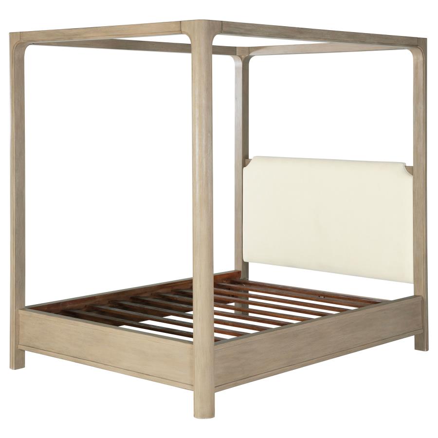 Solano 85-inch Queen Canopy Bed Weathered Mango - 222520Q