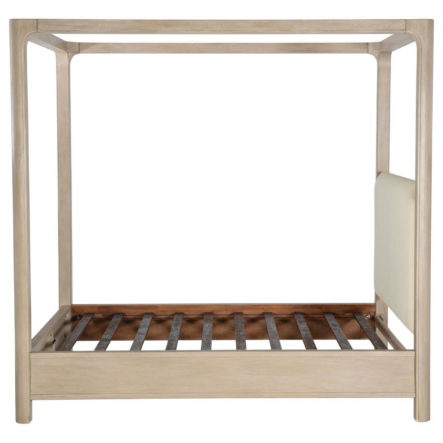 Solano 85-inch Queen Canopy Bed Weathered Mango - 222520Q