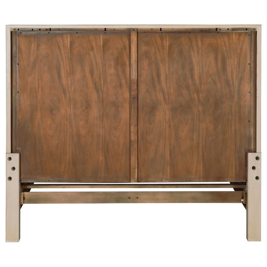 Solano 55-inch California King Panel Bed Weathered Mango - 222521KW