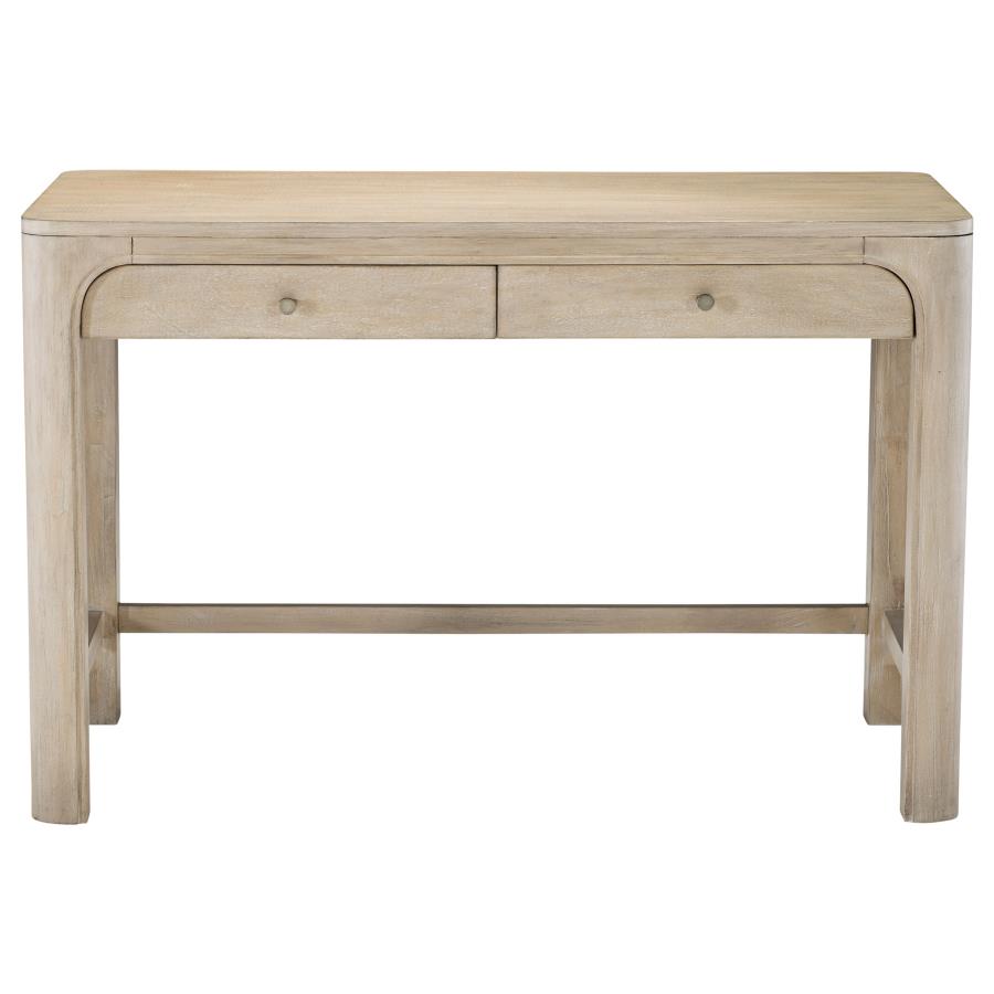 Solano 2-drawer Makeup Table Vanity Desk Weathered Mango - 222527