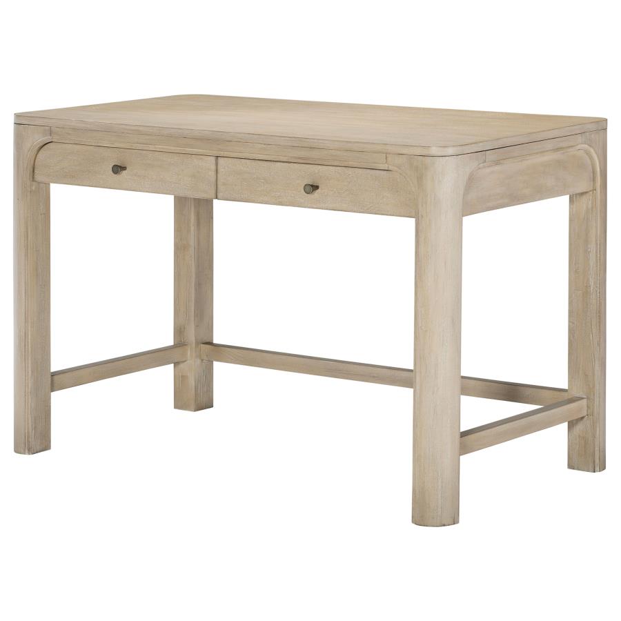Solano 2-drawer Makeup Table Vanity Desk Weathered Mango - 222527