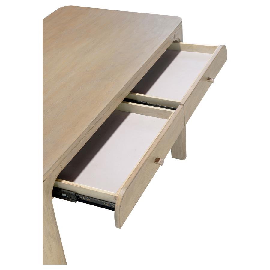 Solano 2-drawer Makeup Table Vanity Desk Weathered Mango - 222527