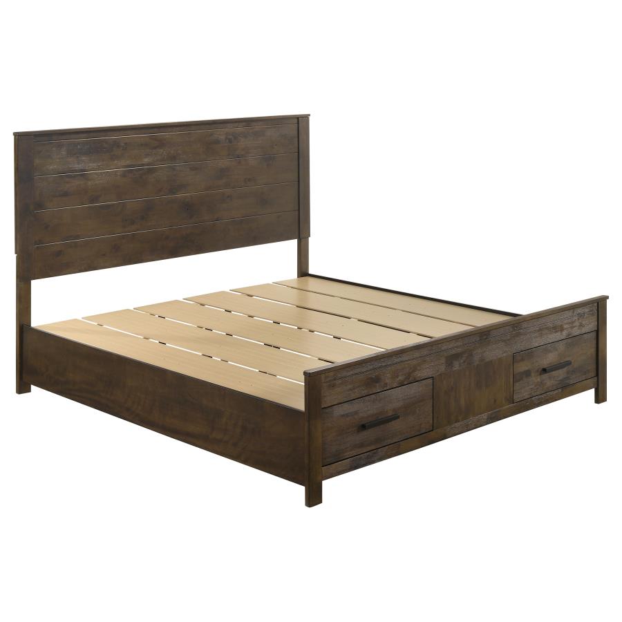 Woodmont 5-piece Eastern King Bedroom Set Golden Brown - 222631KE-S5