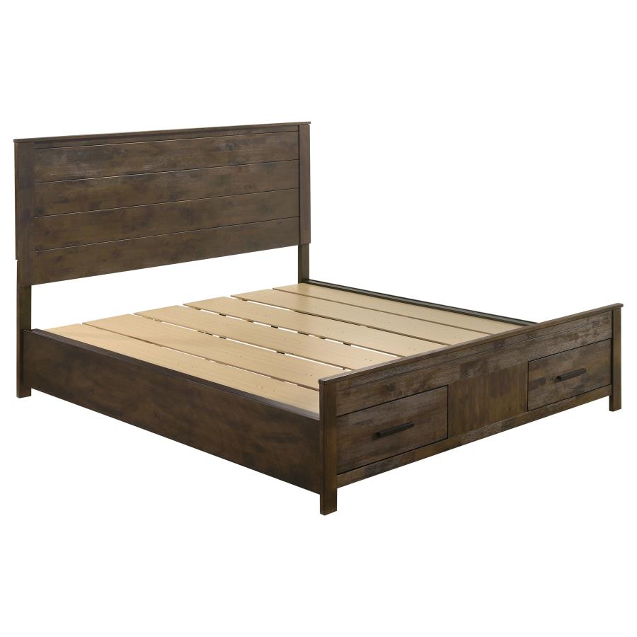 Woodmont 5-piece California King Bedroom Set Golden Brown - 222631KW-S5