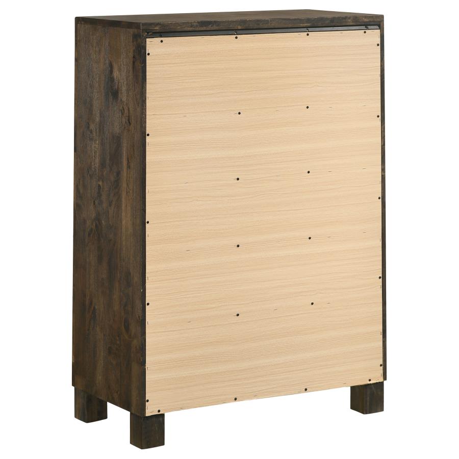 Woodmont 5-piece California King Bedroom Set Golden Brown - 222631KW-S5