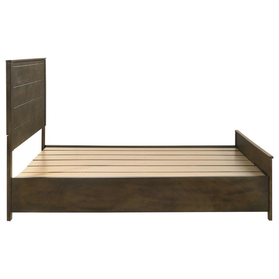 Woodmont California King Storage Bed Rustic Golden Brown - 222631KW