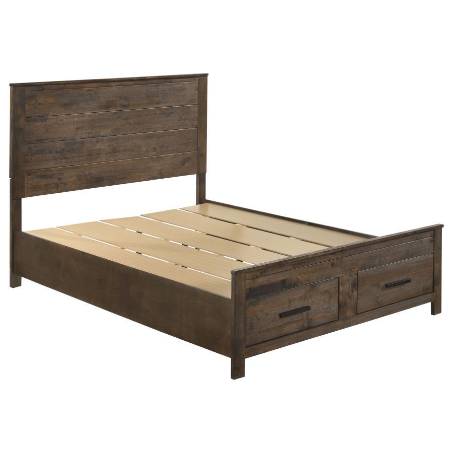 Woodmont 5-piece Queen Bedroom Set Rustic Golden Brown - 222631Q-S5