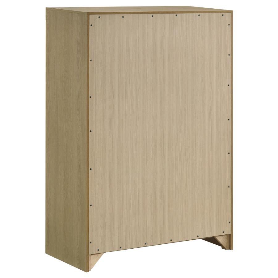 Hendricks 5-piece Queen Bedroom Set Light Oak - 222650Q-S5