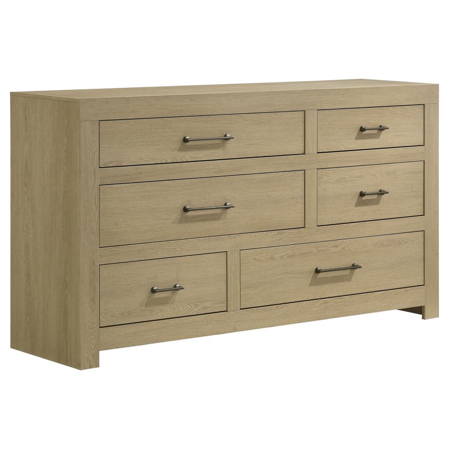 Hendricks 4-piece Queen Bedroom Set Light Oak - 222651Q-S4