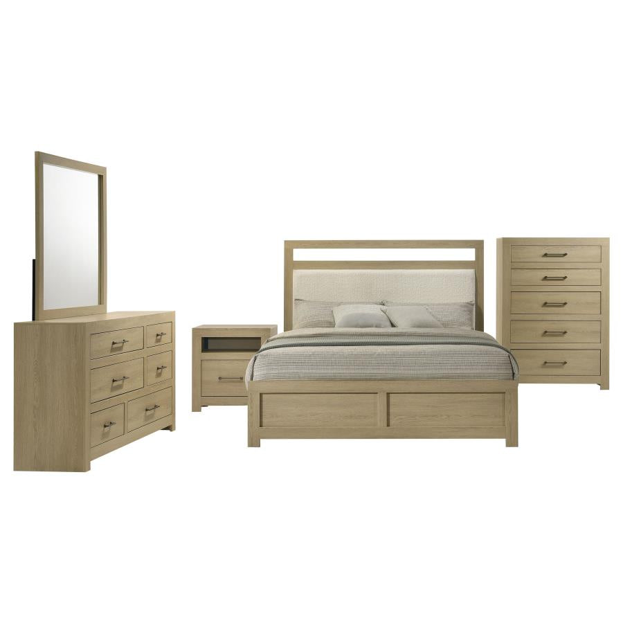 Hendricks 5-piece Queen Bedroom Set Light Oak - 222651Q-S5