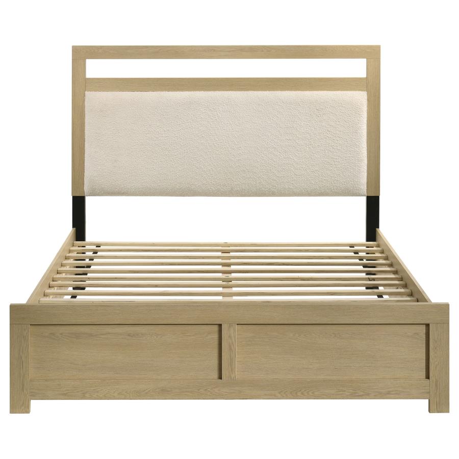 Hendricks Queen Panel Headboard Platform Bed Light Oak - 222651Q