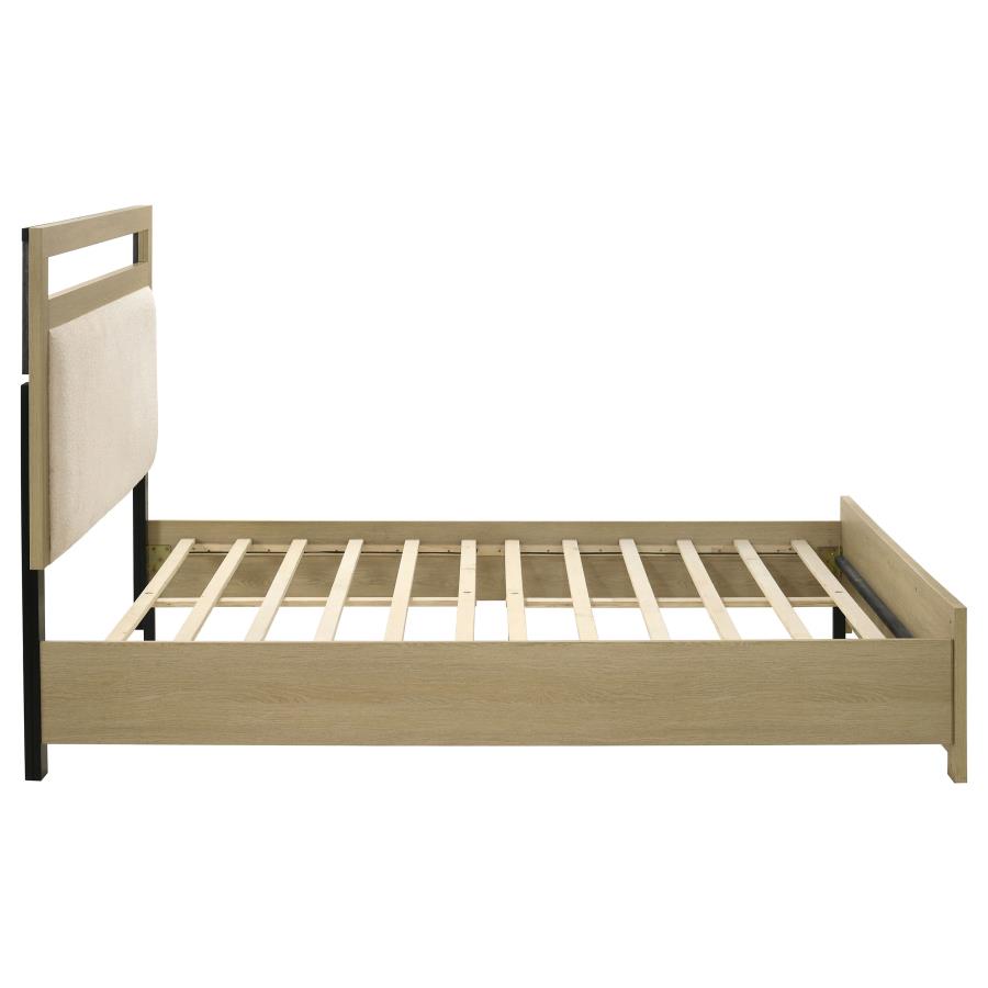 Hendricks Queen Panel Headboard Platform Bed Light Oak - 222651Q