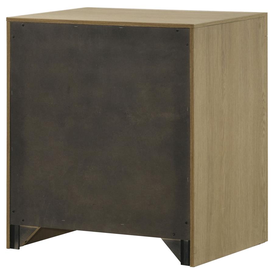 Hendricks 1-drawer Nightstand Bedside Table with Cubby Light Oak - 222652