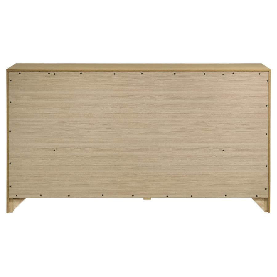 Hendricks 6-drawer Bedroom Dresser Storage Cabinet Light Oak - 222653