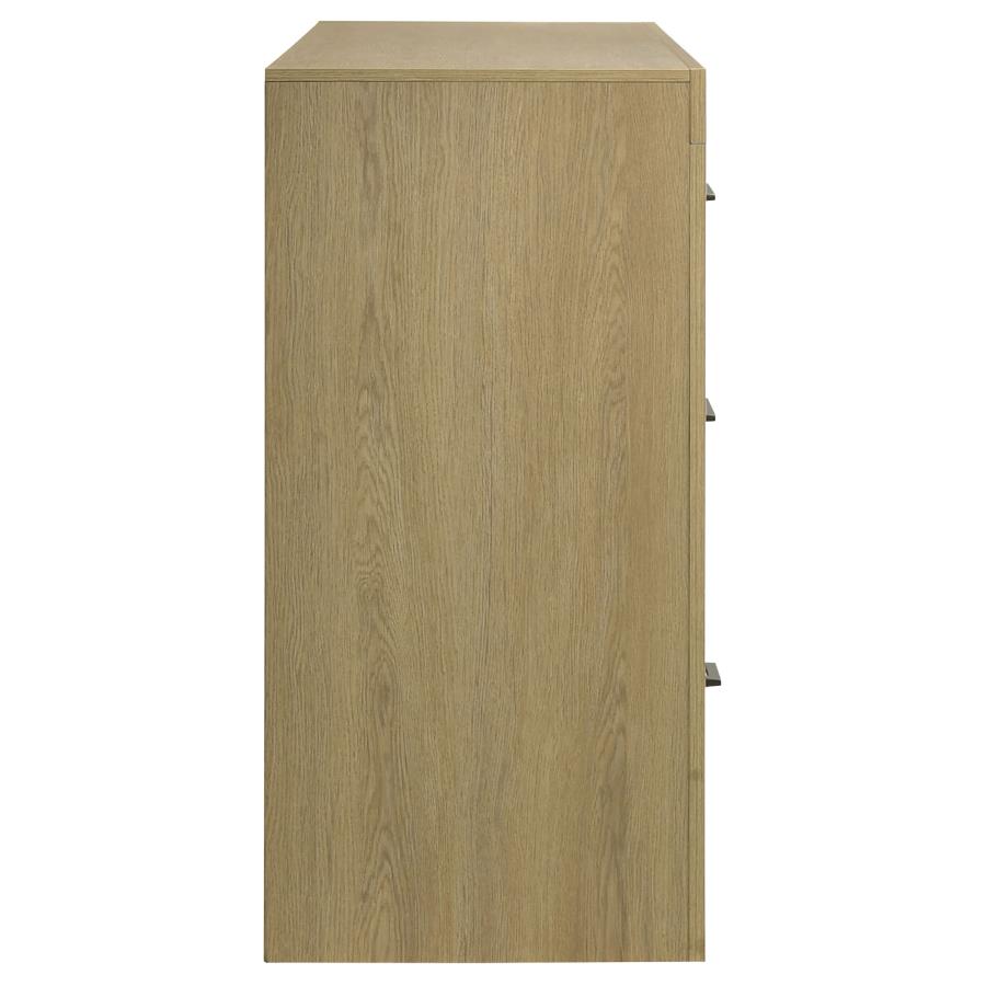 Hendricks 6-drawer Bedroom Dresser Storage Cabinet Light Oak - 222653