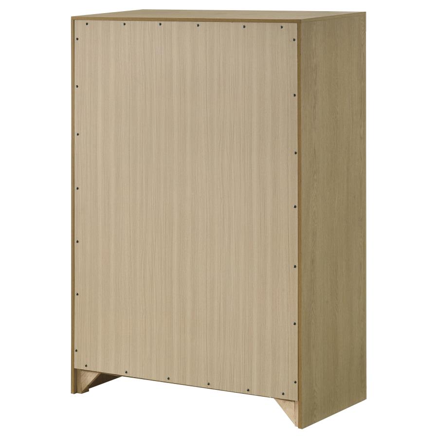 Hendricks 5-drawer Bedroom Chest of Drawers Light Oak - 222655