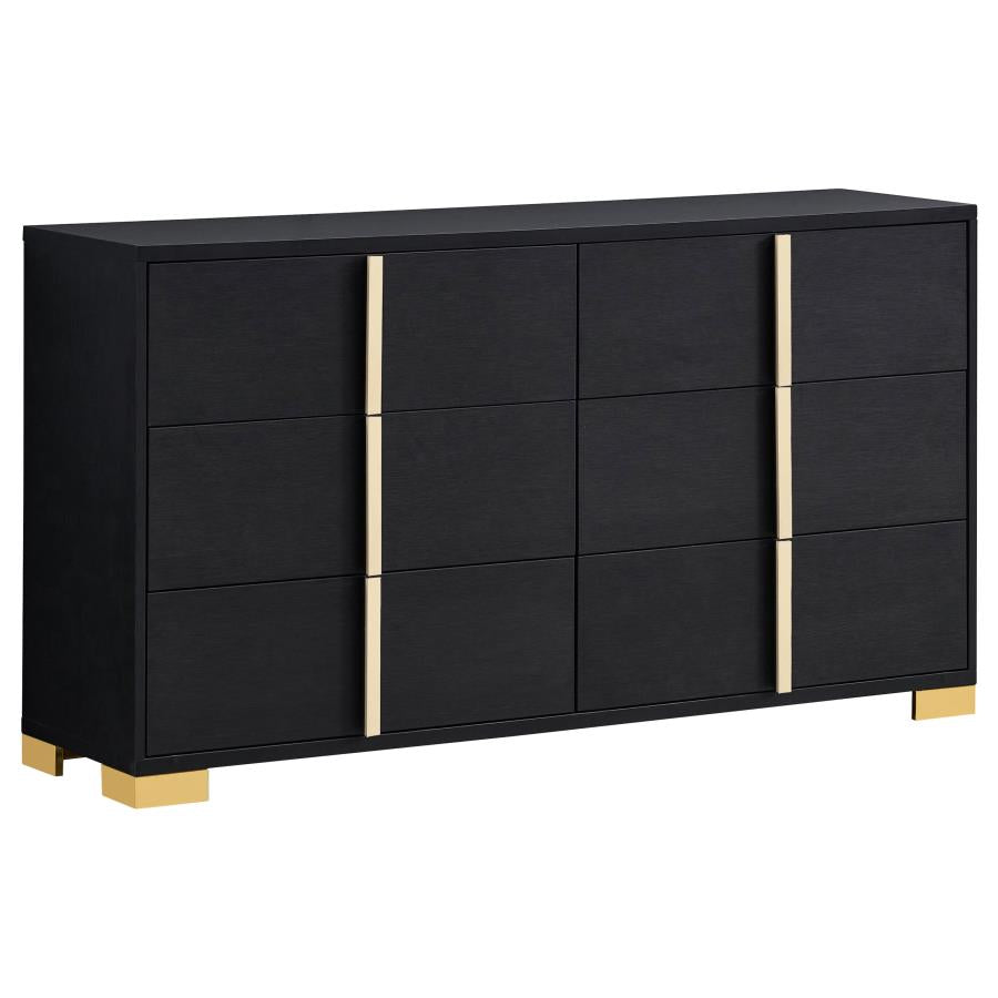 Marceline 4-piece Full Bedroom Set Black - 222831F-S4