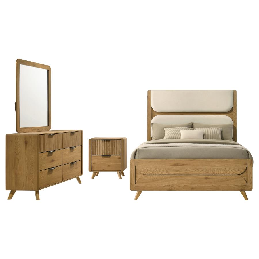 Bennett 4-piece California King Bedroom Set Light Oak - 222901KW-S4